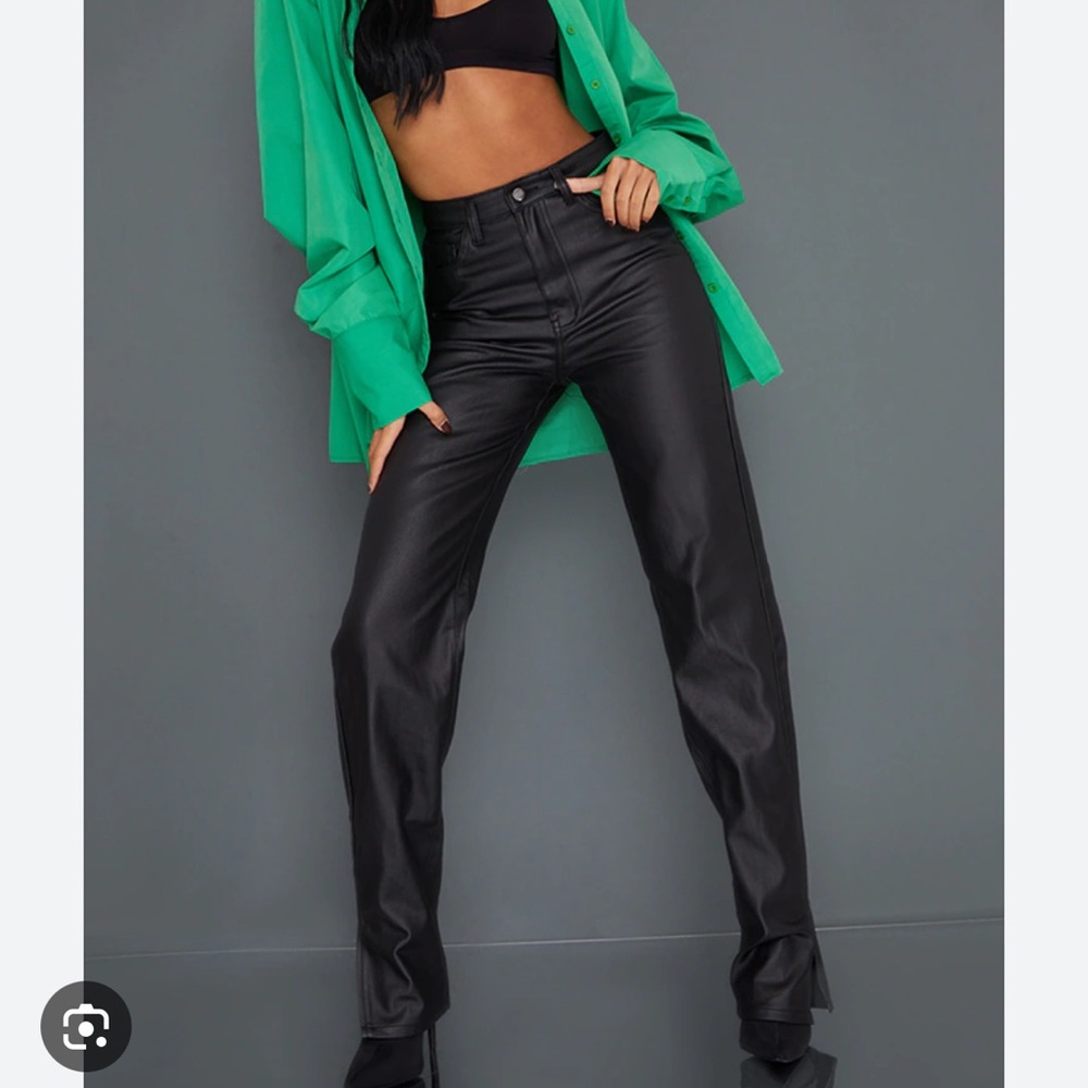 PrettyLittleThing Black High Rise Jeans